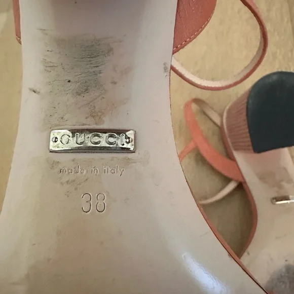 Gucci GG Marmont mid heeled sandals - Picture 4 of 10